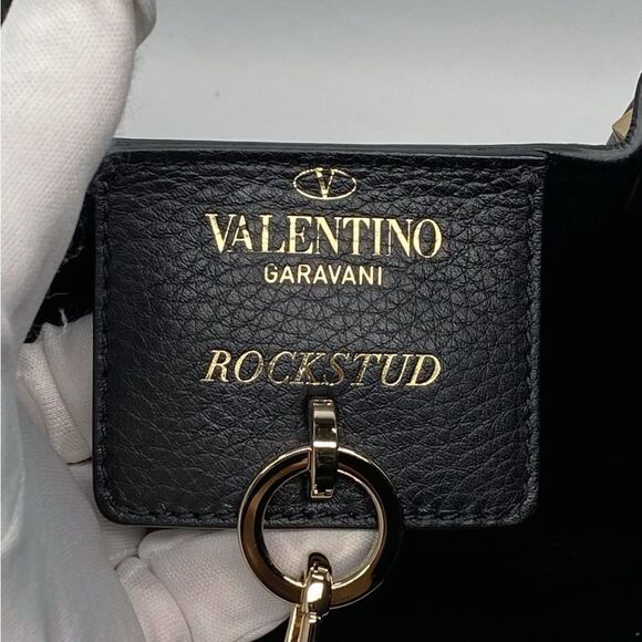 Valentino Garavani Rockstud Small East-West Leather Tote Bag - Picture 7 of 12